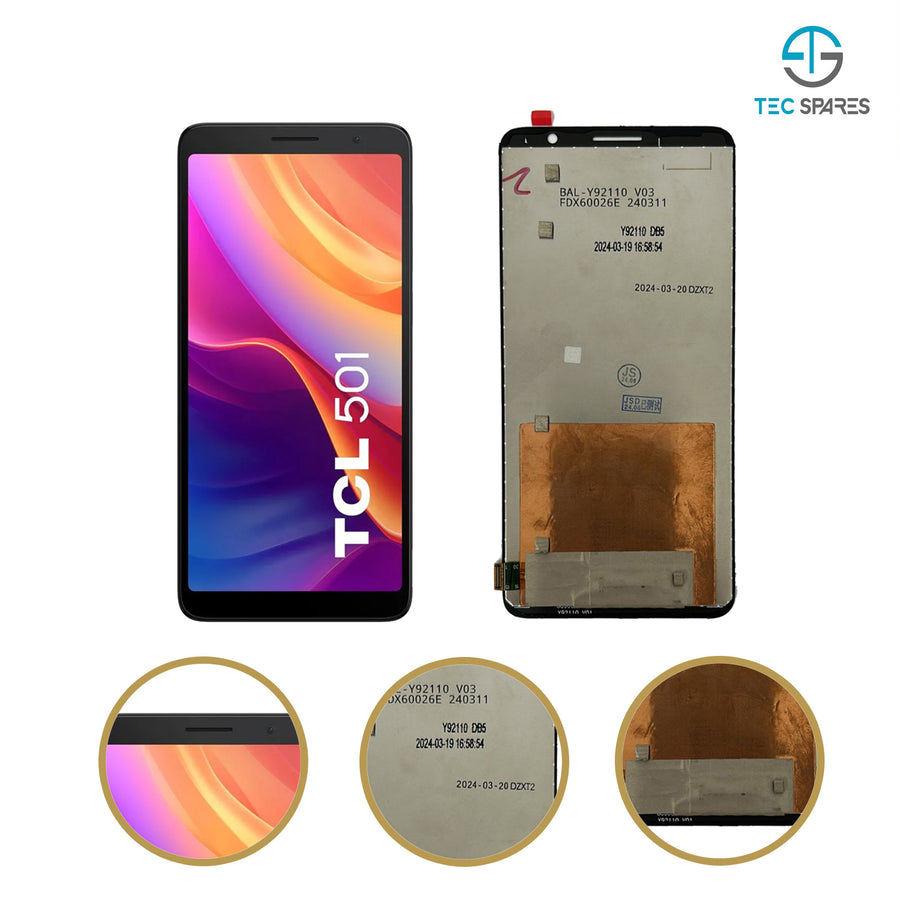TCL 501 T433D Replacement LCD Display Touch Screen Digitizer NO FRAME Assembly