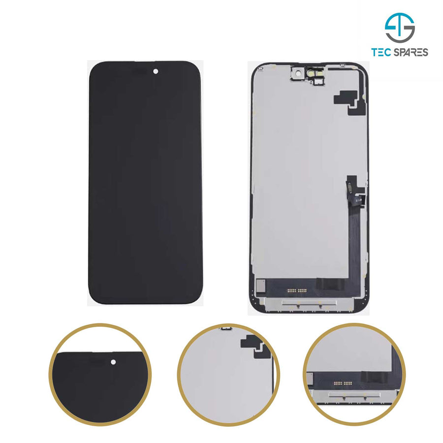 iPhone 16 PLUS A3290, A3082,A3289 Soft OLED LCD Display Touch Screen Digitizer Replacement