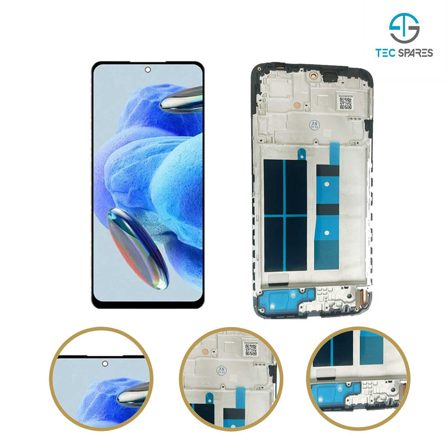 Xiaomi Redmi Note 12 4G Screen TFT Display Touch 23021RAAEG 23021RAA2Y FRAME