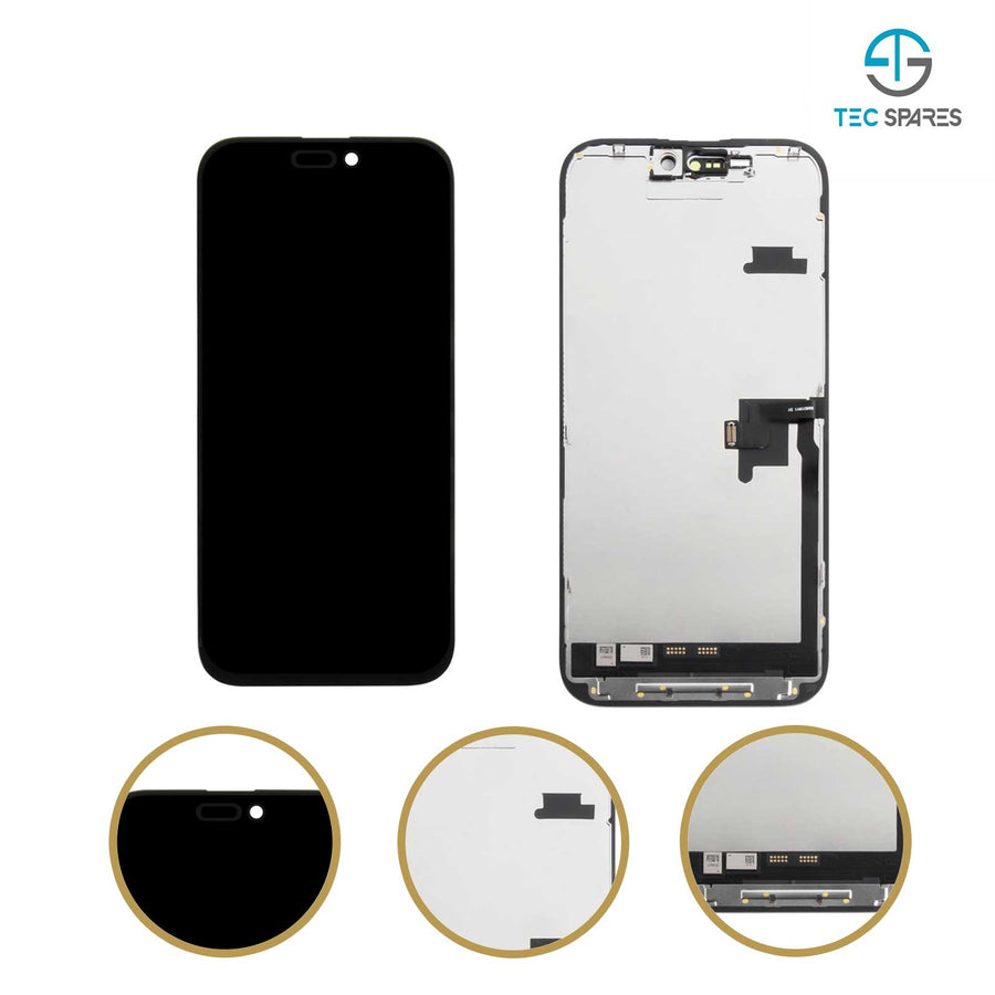 iPhone 16 PRO MAX A3296, A3084 Soft OLED LCD Display Touch Screen Digitizer Replacement