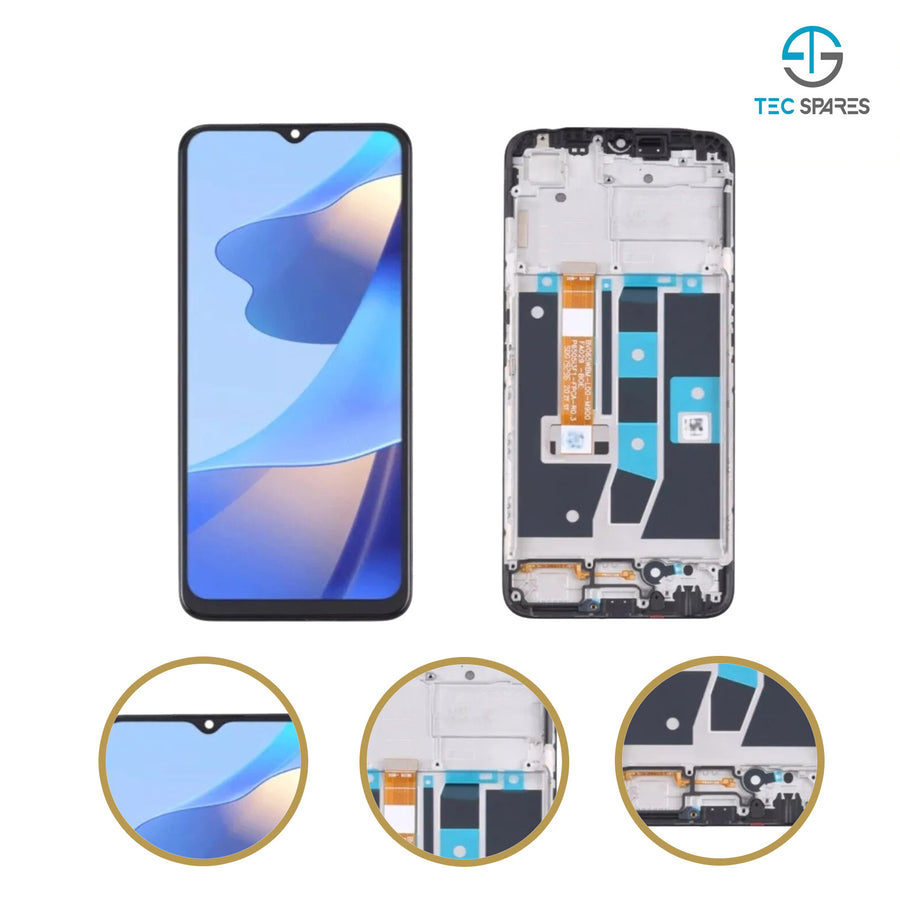 OPPO A16/A16S CPH2271 6.52” Replacement LCD Display Touch Screen Digitizer Frame