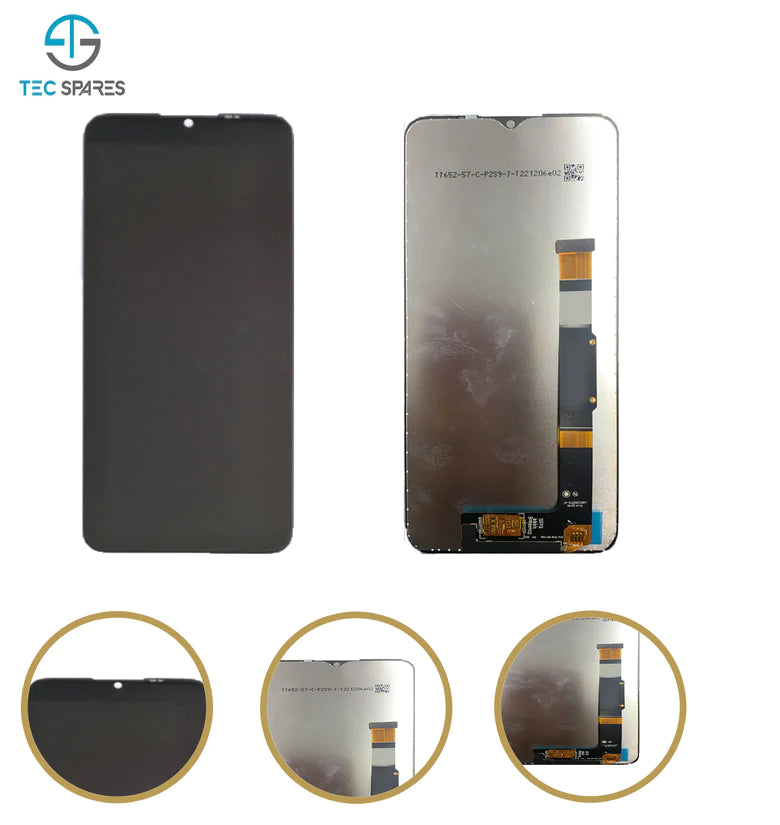 LCD For TCL 306 X668, 6102H Digitizer Replacement Complete Touch Screen Display