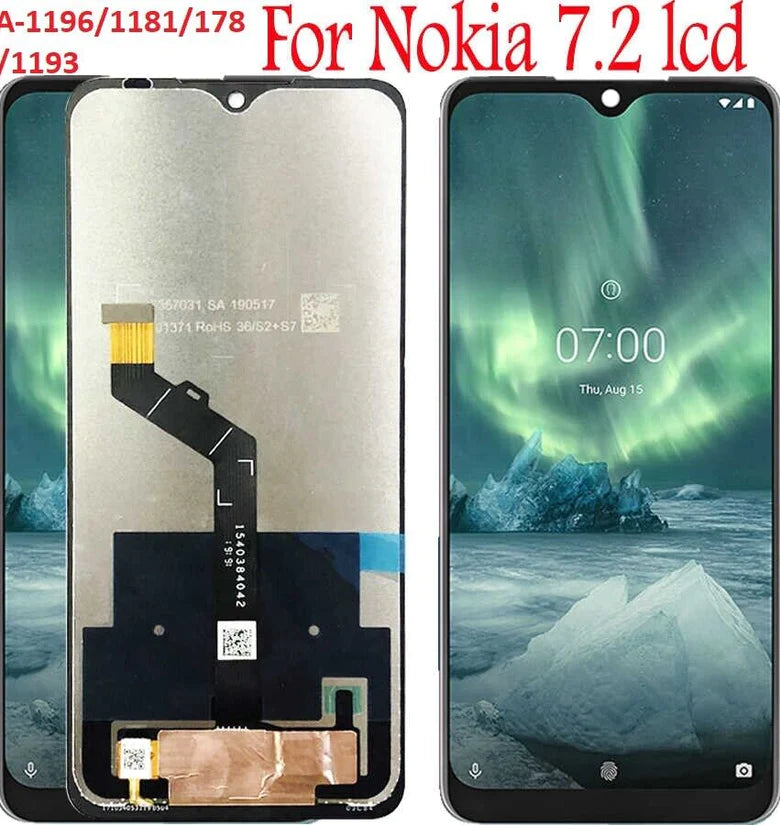 LCD Touch Screen Digitizer for Nokia 7.2 LCD Display TA-1196 /1181/1178/1193 -UK