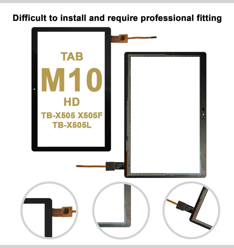 Touch Screen For Lenovo Tab M10 HD TB-X505/F/L Touch Screen Digitizer Glass Lens Black