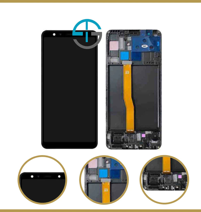 Samsung Galaxy A7 2018 A750 A750F Incell LCD Touch Screen Digitizer Assembly Frame