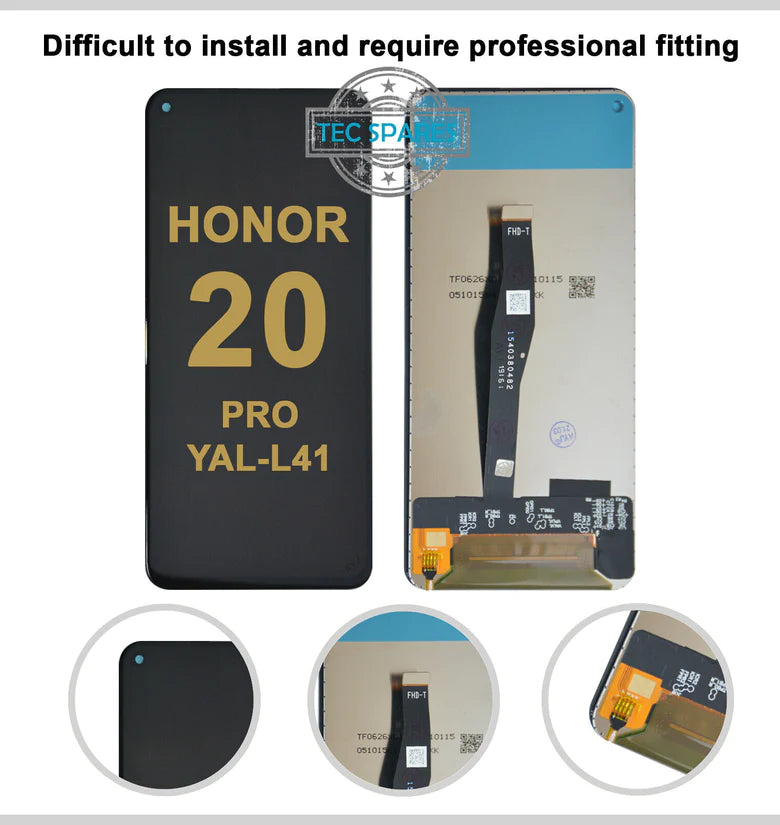 Huawei Honor 20 Pro YAL-L41 LCD Display Touch Screen Digitizer Glass Lens OEM