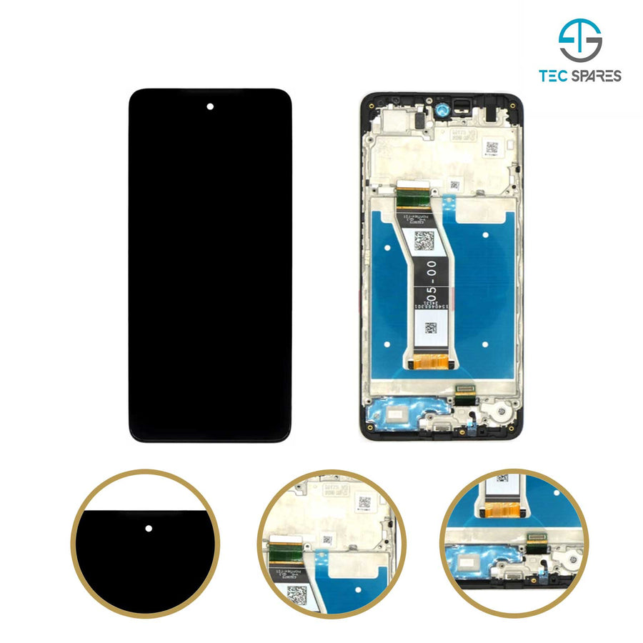 Motorola Moto E14 2024 Replacement LCD Display Touch Screen Digitizer + Frame