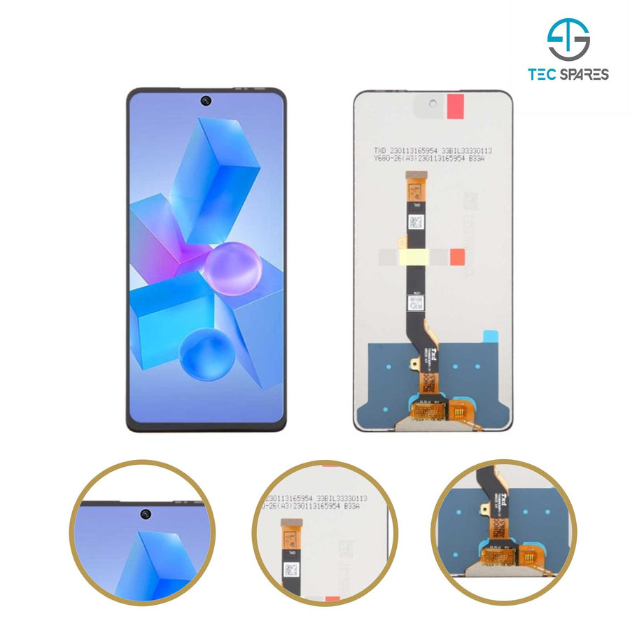 Infinix Hot 40 X6836 Replacement LCD Display Touch Screen Digitizer Assembly