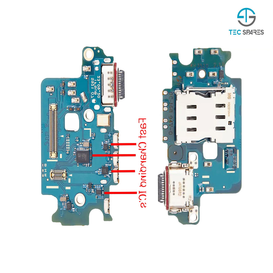 Samsung Galaxy S24 5G SM-S921B Charging Charge Port Dock Board PCB Microphone
