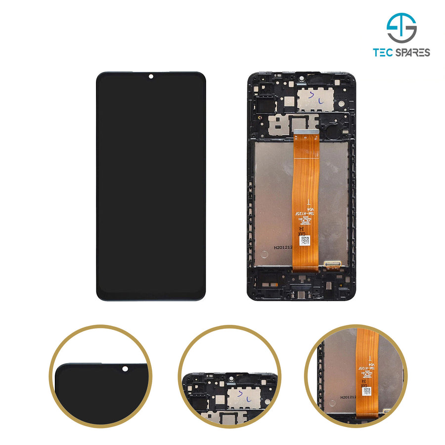 Samsung Galaxy A12 2021 SM-A125F A125M LCD Display Touch Screen + FRAME