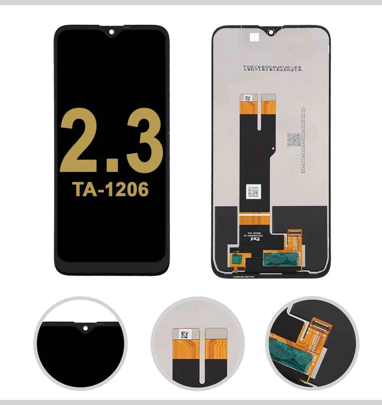 Lcd Screen For Nokia 2.3 TA1206 Display Touch Screen Digitizer Assembly BLACK