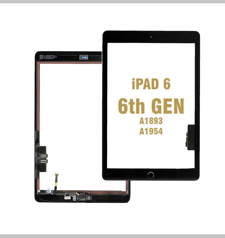 iPad 6th Gen A1893 A1954 2018 Touch Screen Digitizer Replacement-Black