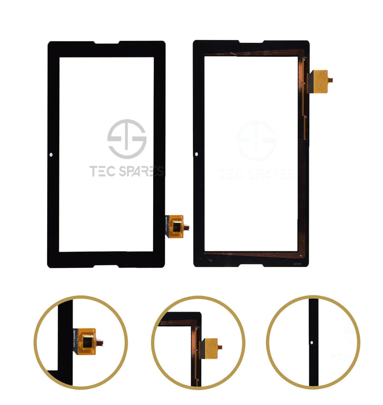 Lenovo A7600-F A7600-H Touch Screen Digitizer Glass A10-70 Replacement UK- Black