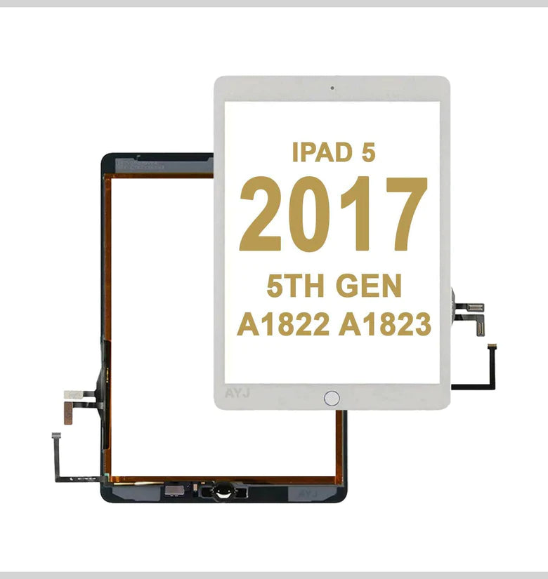 iPad 5th Gen 2017 A1822 A1823 Touch Screen Replacement Digitizer White