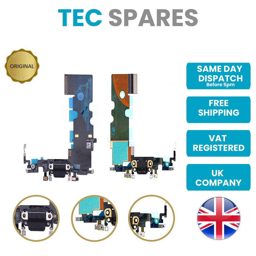iPhone SE 2nd Gen 2020 USB Charging Port Dock Connector Mic Flex Cable - Black