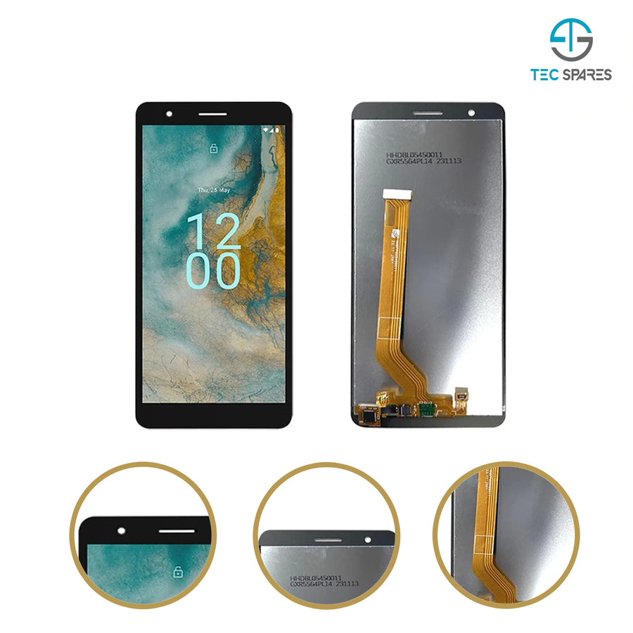 Nokia C02 2023 LCD Screen Display Touch Screen Digitizer Replacement