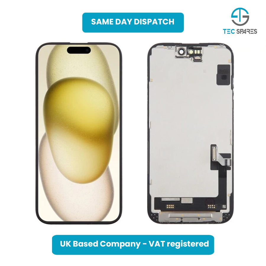 For iPhone 15 LCD OLED Display Touch Screen Digitizer Replacement