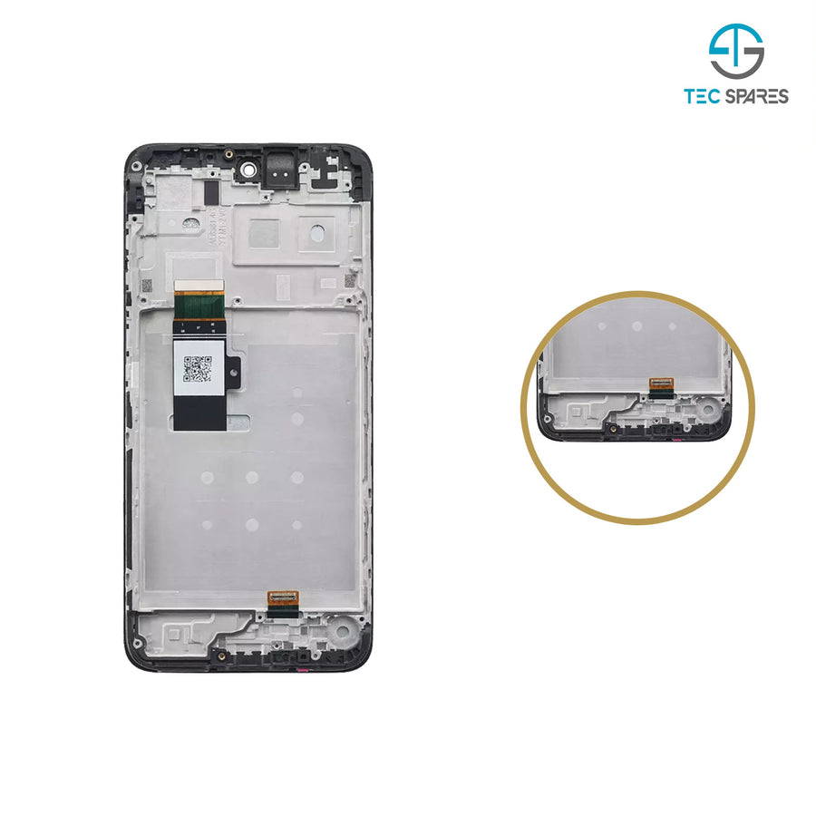 For Moto Motorola Moto G13 2023 XT2331-2 LCD Display Screen Digitizer + Frame