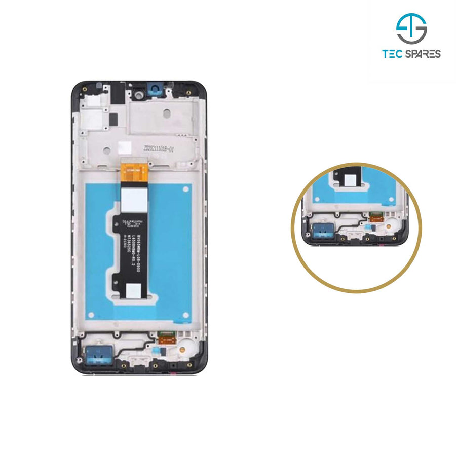Motorola Moto E30 XT2158-6 LCD Screen Display Touch Digitizer Assembly W/ Frame