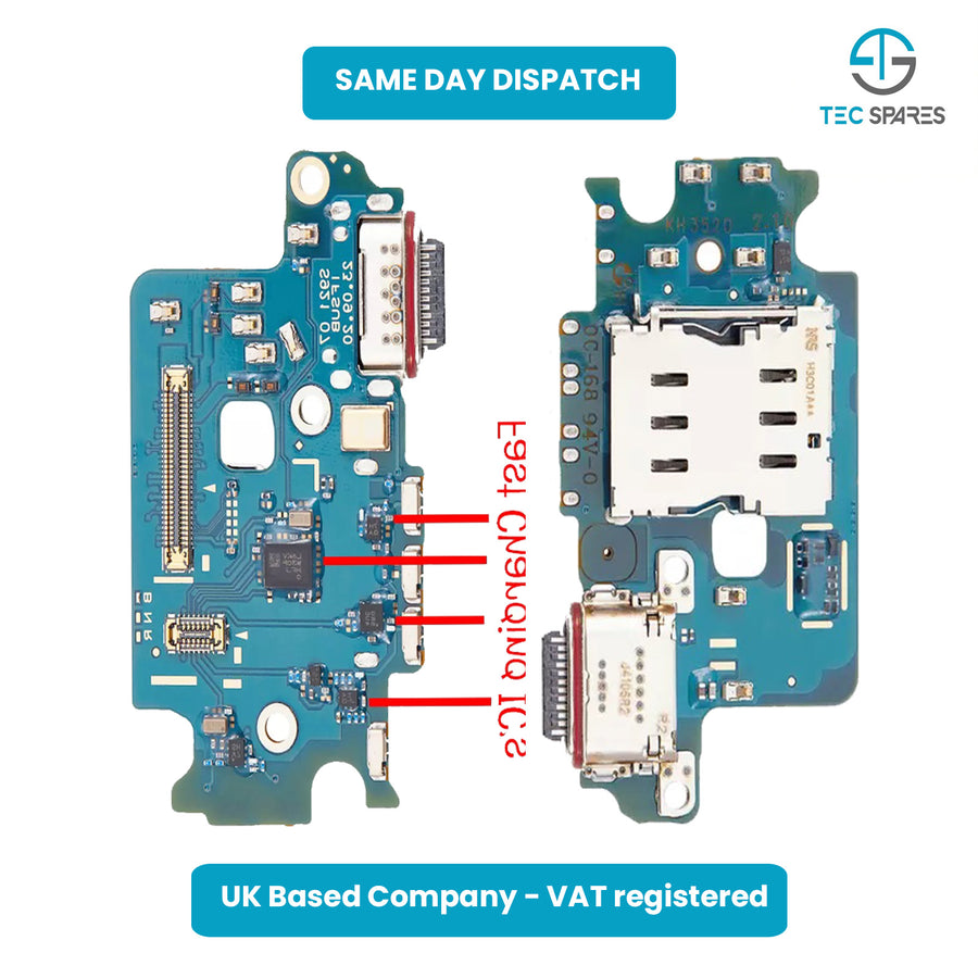 Samsung Galaxy S24 5G SM-S921B Charging Charge Port Dock Board PCB Microphone