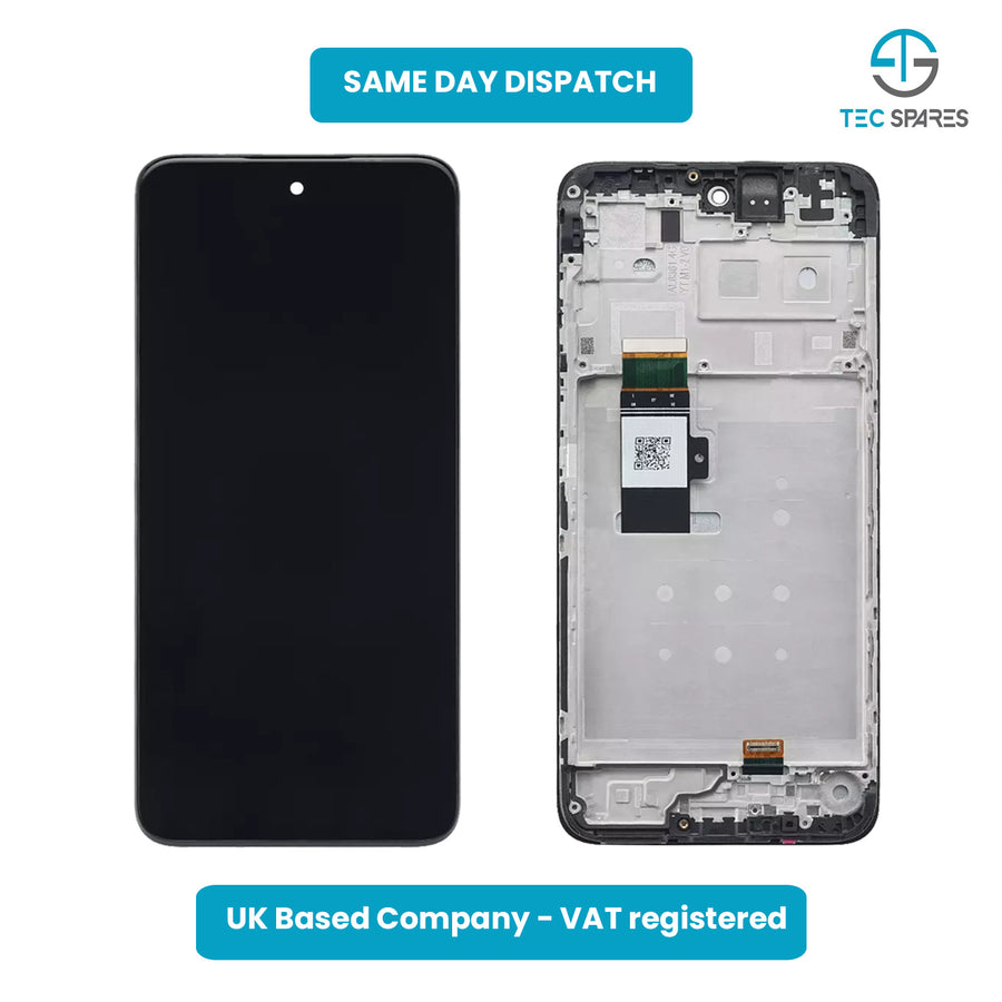 For Moto Motorola Moto G13 2023 XT2331-2 LCD Display Screen Digitizer + Frame