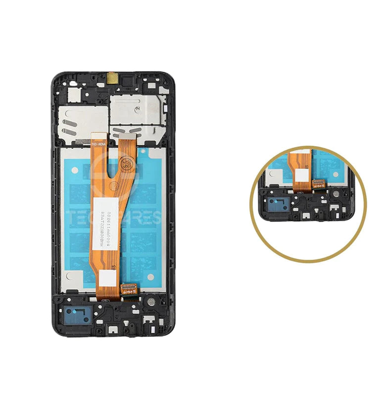 Samsung Galaxy A03 Core A032 LCD Screen Touch Digitizer Assembly With Frame