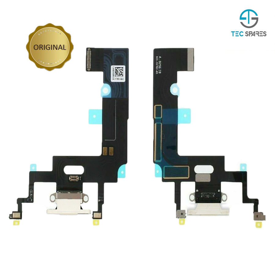 iPhone XR Charging Port - Dock Socket Connector Microphone Flex Replacement White