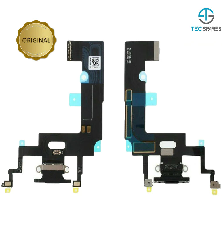 iPhone XR Dock Socket Charging Port Connector Microphone Flex Replacement Black