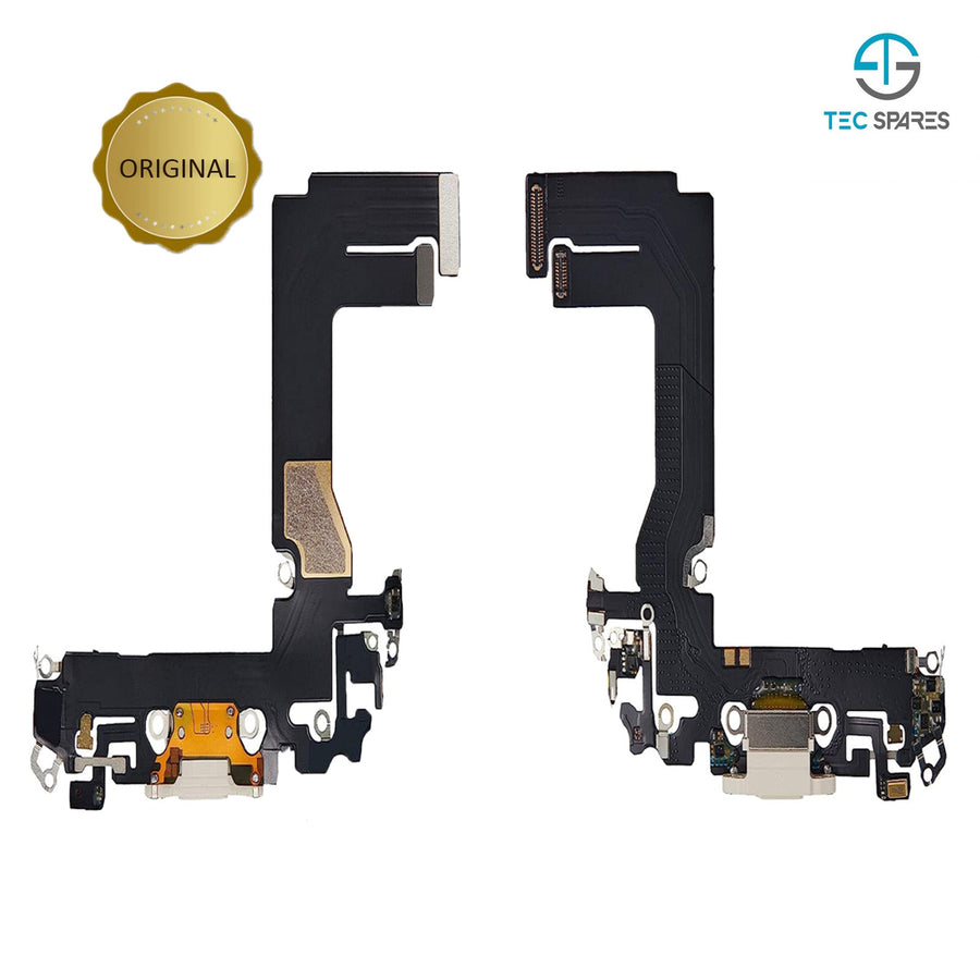 iPhone 13 Charging Port - Mini Flex Dock Socket Cable Part Replacement - White