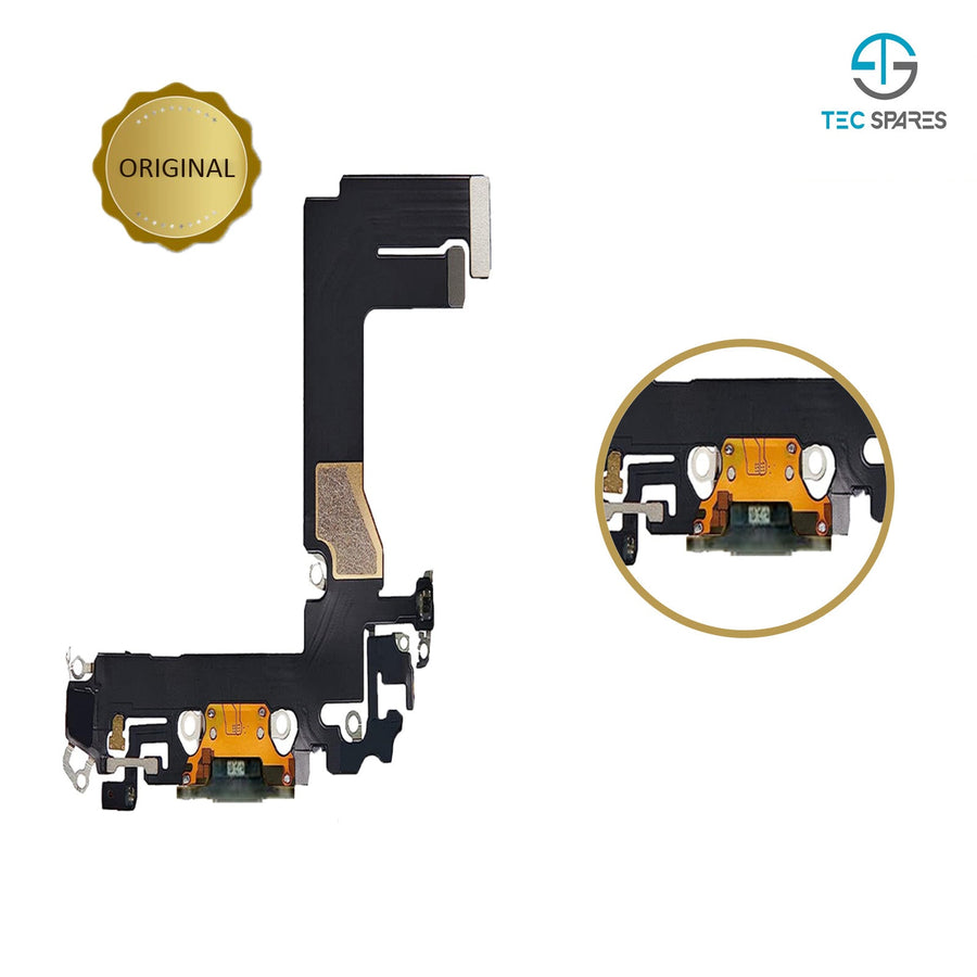 Apple iPhone 13 Charging Port - Mini Flex Dock Socket Cable Part Replacement Black