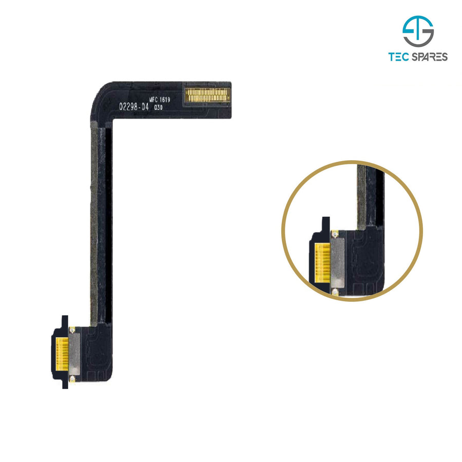 iPad 5th Gen 2017 Charging Port - Dock Connector Flex Cable Replacement Black