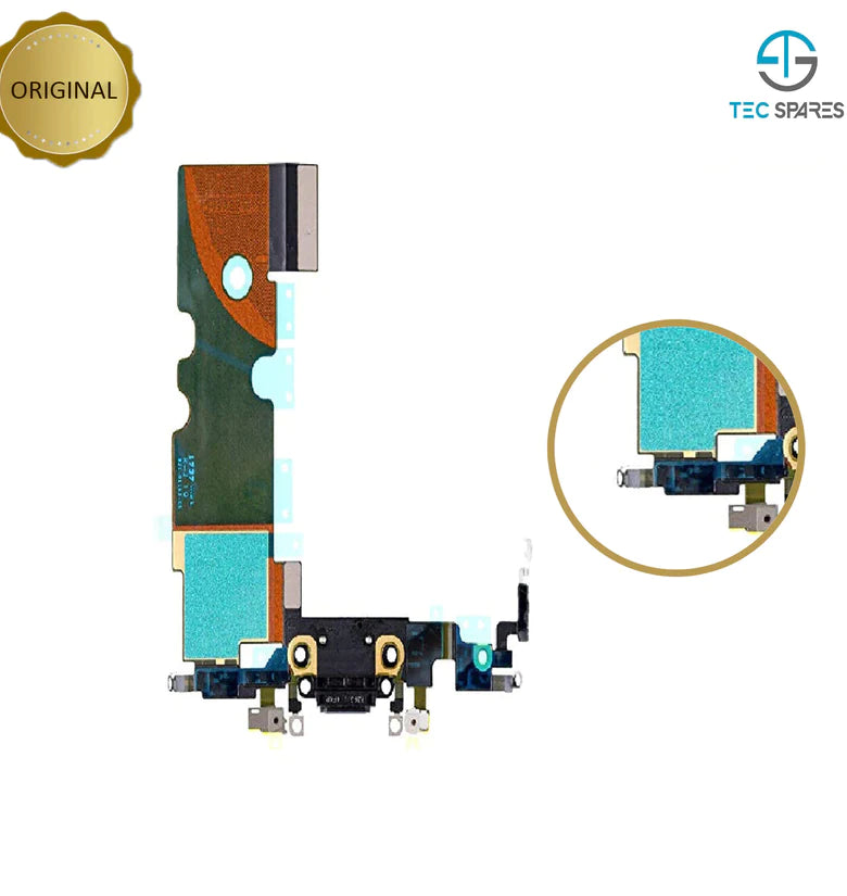 iPhone SE 2nd Gen 2020 USB Charging Port Dock Connector Mic Flex Cable - Black