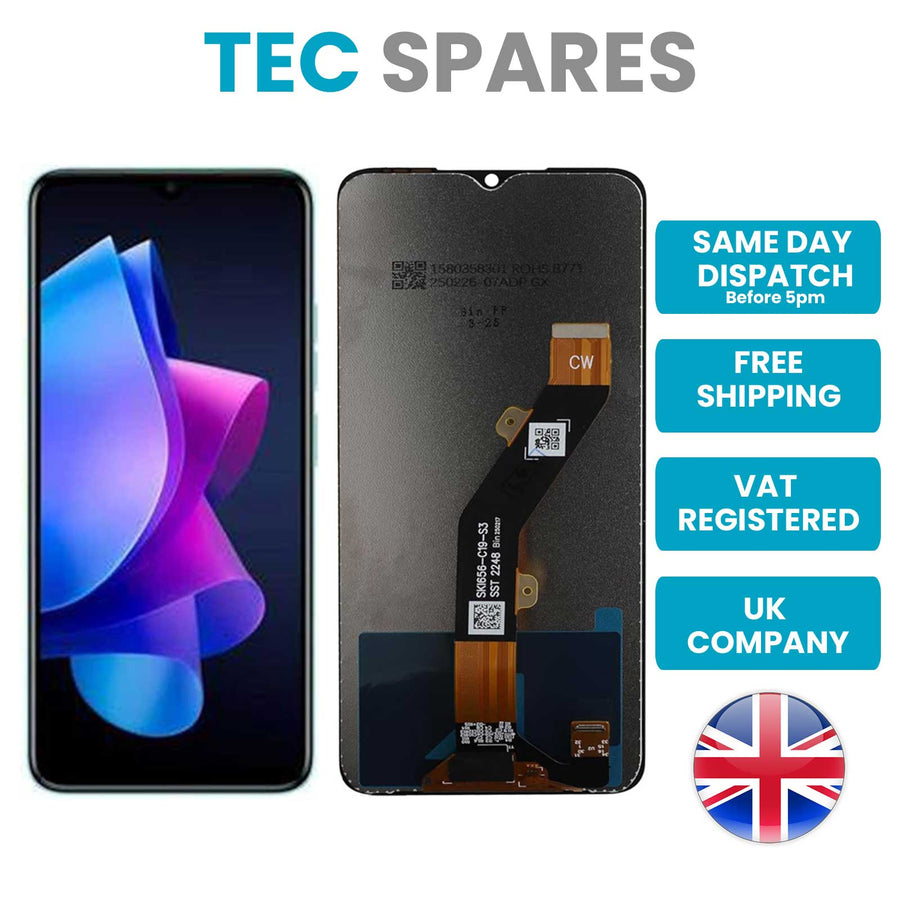 Tecno Pop 7 Pro BF7, BF7h LCD Touch Screen Display Digitizer Replacement Glass