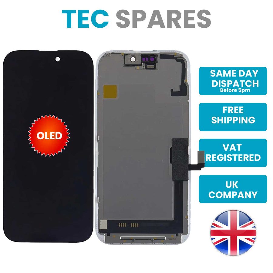 iPhone 17 A3519, A3520 Hard OLED Replacement LCD Touch Screen Display Digitizer