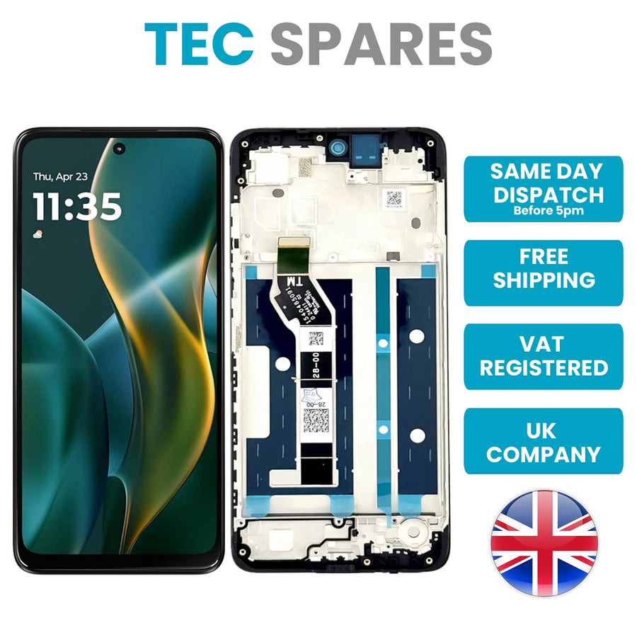 Motorola Moto G15 XT2521 Replacement LCD Display Screen Touch Digitizer W/ Frame