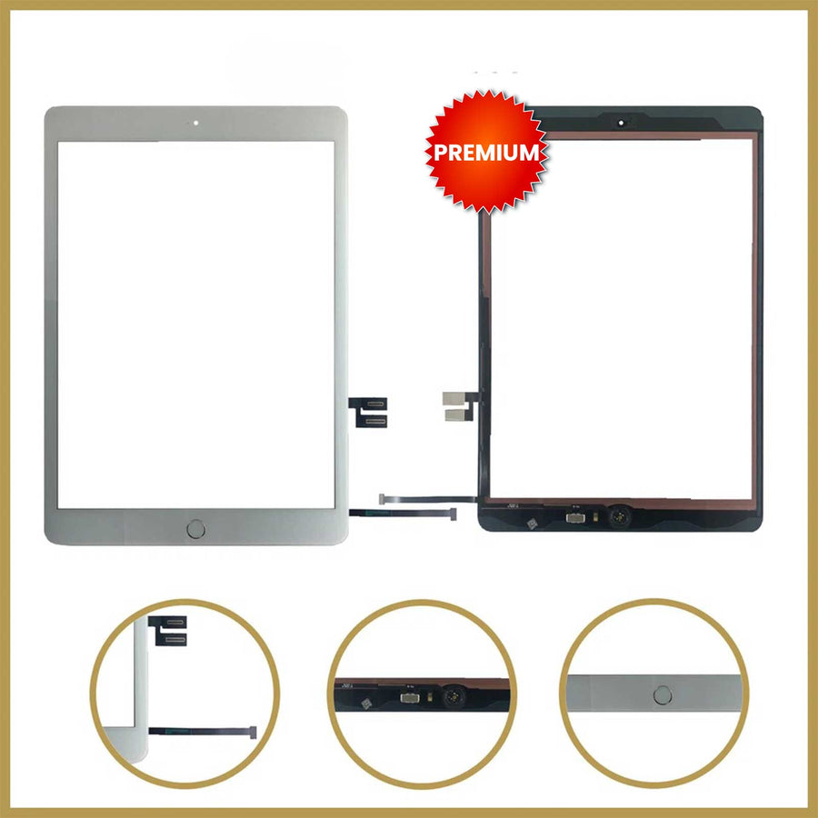 iPad 8th Gen A2270 A2428 Touch Screen Digitizer With H/Button White 2020