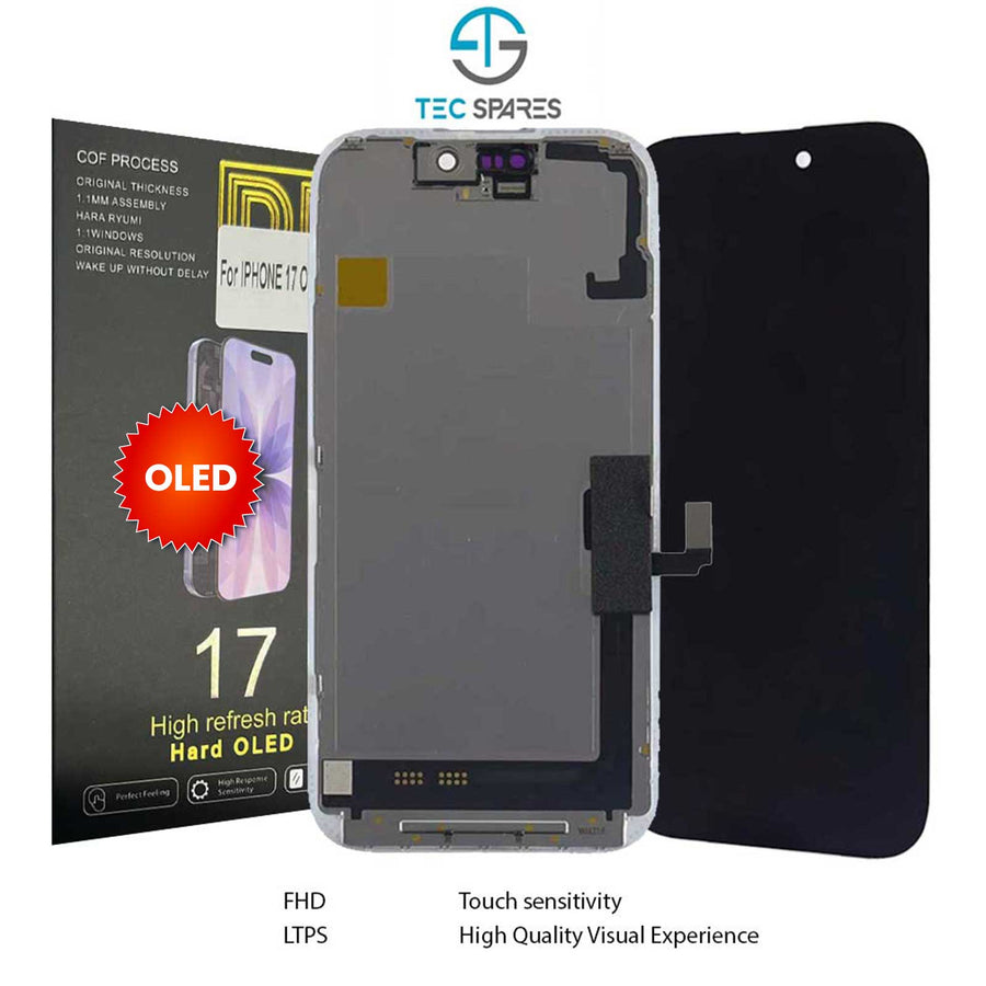 iPhone 17 A3519, A3520 Hard OLED Replacement LCD Touch Screen Display Digitizer