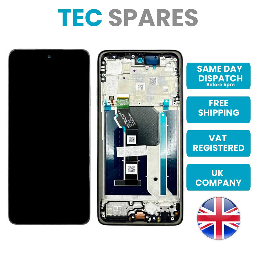 Motorola Moto G56 XT2529-2 LCD Display Touch Screen Digitizer Replacement FRAME