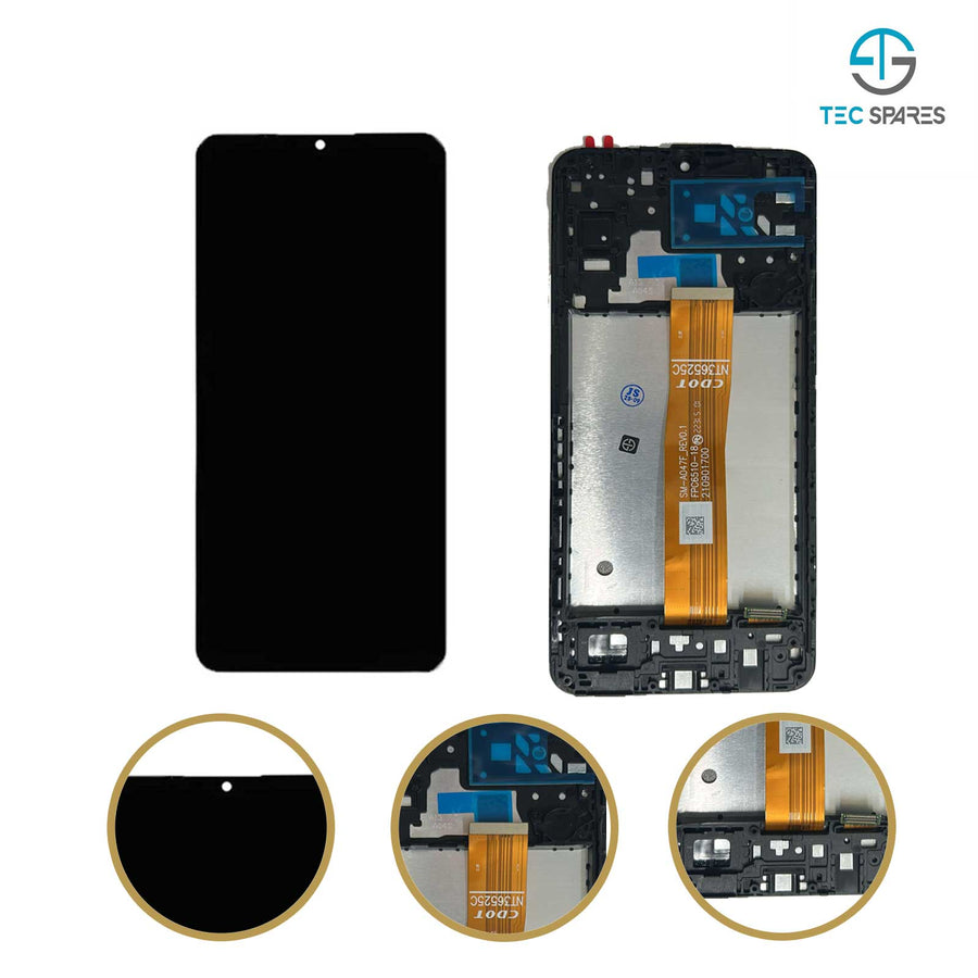 Samsung Galaxy A04S SM-A047F LCD Display Touch Screen Digitizer Replacement + Frame