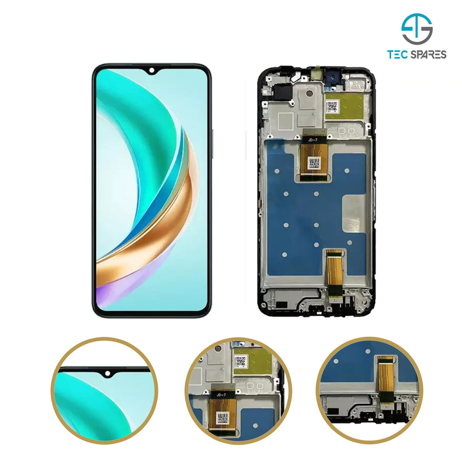 Honor X6b JDY-LX1, JDY-LX2 Replacement LCD Display Touch Screen Digitizer FRAME
