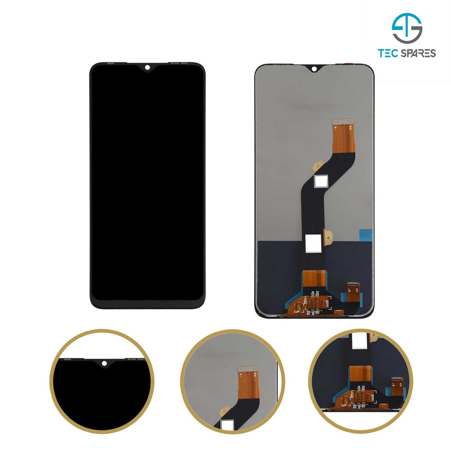 Tecno Spark 7P KF7J LCD Display Touch Screen Replacement - UK Stock