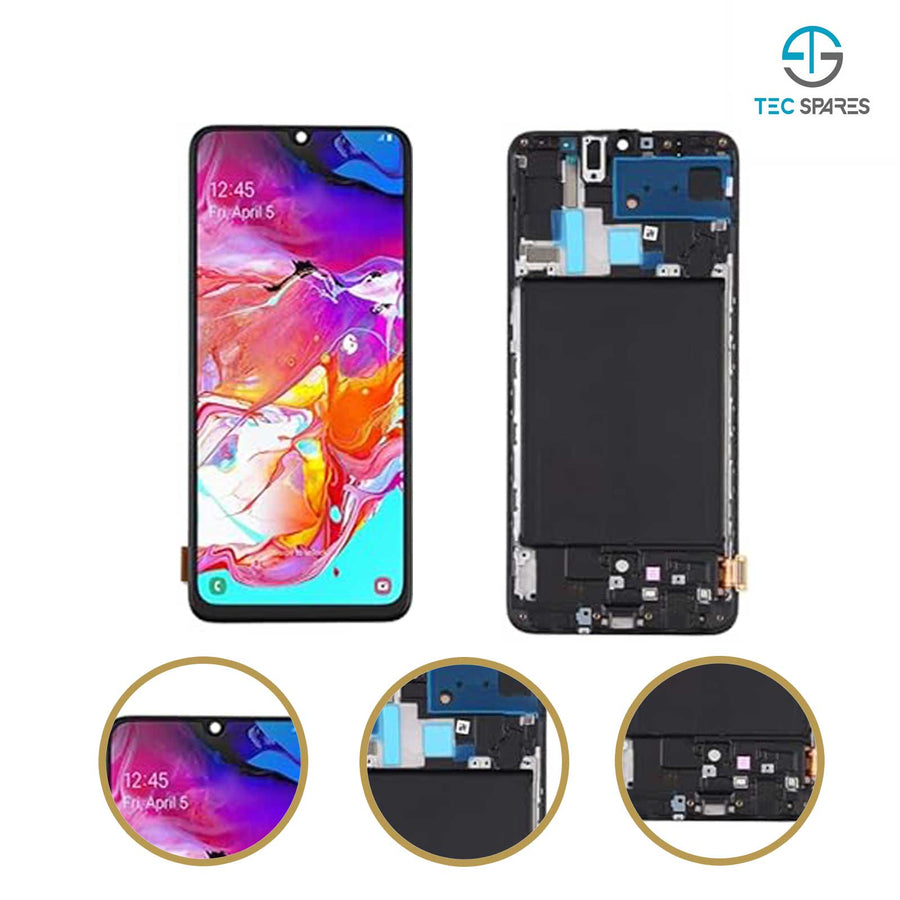 Samsung Galaxy A70 SM-A705 Incell TFT LCD Screen Display Touch Digitizer Frame