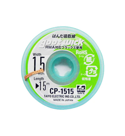 Solder Sucker Flux Remover Gootwick Desolder Desoldering Braid Wick Wire - 1.5mm