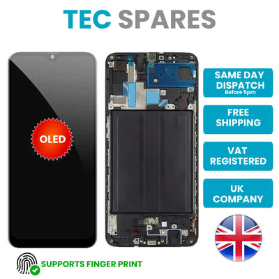 Samsung Galaxy A70 OLED Display LCD Touch Screen Replacement Digitizer+Frame