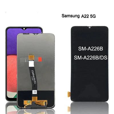 Samsung Galaxy A22 5G A226B LCD Replacement Touch Screen Digitizer Black W/O Frame