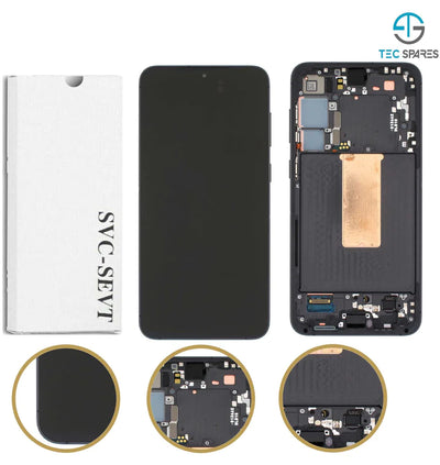 LCD For Samsung Galaxy S23+ S916b Complete Display Screen Service Pack FRAME