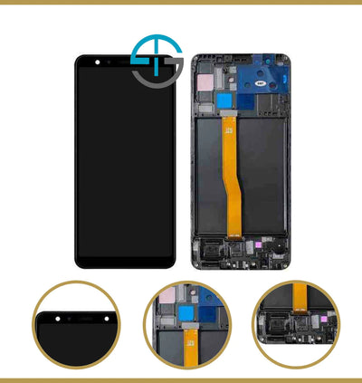 Samsung Galaxy A7 2018 A750 A750F Incell LCD Touch Screen Digitizer Assembly Frame