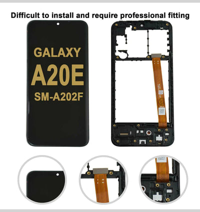 Samsung GALAXY A20e SM-A202F LCD DISPLAY TOUCH SCREEN REPLACEMENT + FRAME