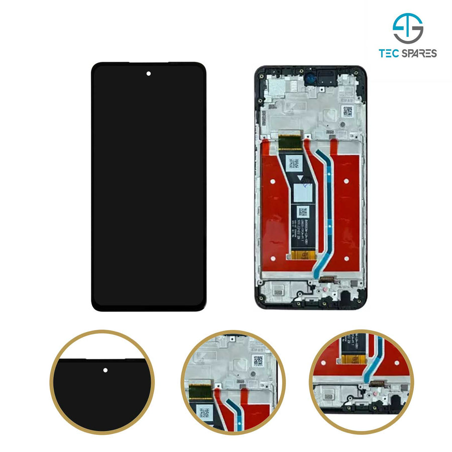 Motorola Moto G24 XT2423-1 LCD Display Touch Screen Digitizer With Frame