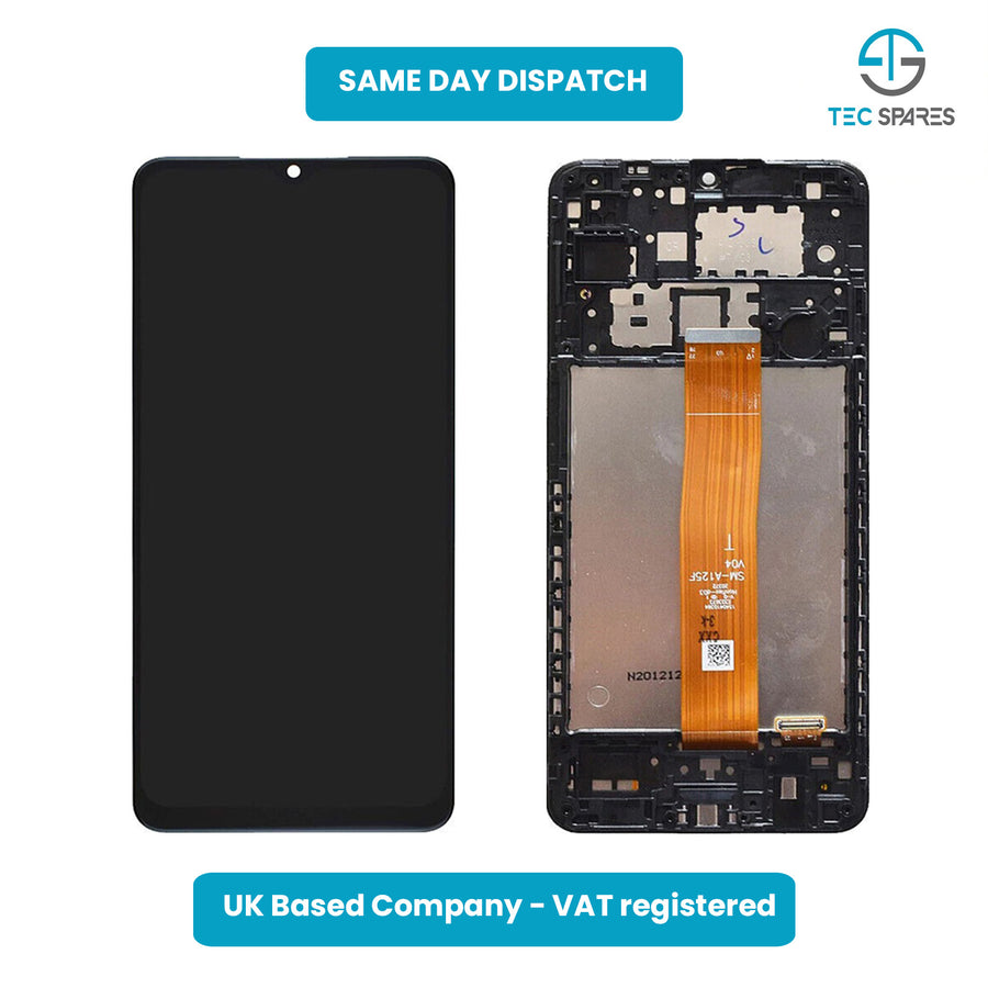Samsung Galaxy A12 2021 SM-A125F A125M LCD Display Touch Screen + FRAME